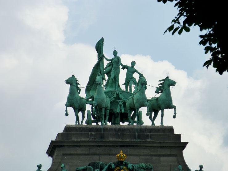 Die Quadriga auf dem Triumphbogen